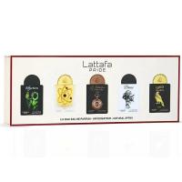 LATTAFA PRIDE GIFTS SET BOX/ NRO 1  ( Coleccion de 5 perfumes x  20 ml. Vap. Nat Spray. UNISEX  EAU DE PARFUM 100% ORIGINAL *** UN BONITO REGALO CON FRAGANCIAS SURTIDAS *** - details 0