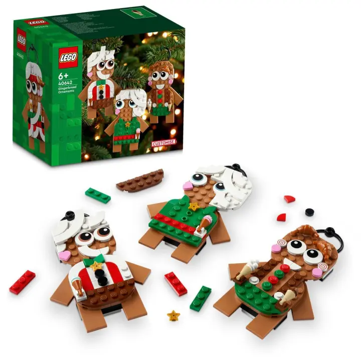 LEGO 40642 Adornos de Pan de Jengibre Decoración navideña - 1