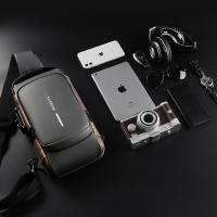 Bolso de hombro multifunción antirrobo USB para hombre, bandolera cruzada de viaje, bolsas de pecho, paquete de mensajero para hombre - details 20