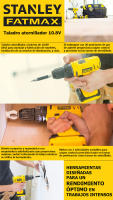 STANLEY Taladro Atornillador 10,8V con Portabrocas de 10mm y 2 Velocidades (0 - 400/1.500 rpm) - Compacto, Potente y Ergonómico para Trabajos en Espacios Reducidos | Incluye 2 Baterías de Litio y Maletín | Modelo FMC011S2-QW - details 0