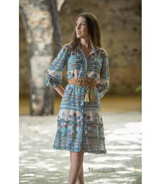 VESTIDO SHIRT ROMA SUNSET AND MOON  PV2292 - 1