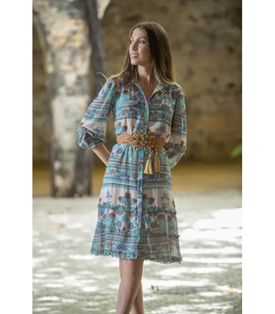 VESTIDO SHIRT ROMA SUNSET AND MOON  PV2292 - 1