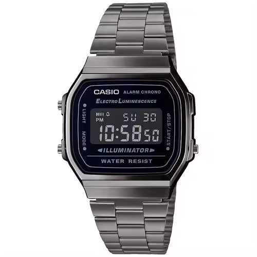 RELOJ CASIO A168WEGG-1BEF DE HOMBRE RETRO VINTAGE ICONIC NEGRO - 1