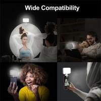 Lámpara De Auto Fotografía LED Recargable 1000mAh Con 3 Modos De Iluminación Clip Para Teléfono Móvil Tableta Laptop Luz De Videoconferencia - details 17