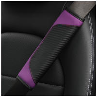 Cubiertas De Cinturón De Seguridad Para Coche En Fibra De Carbono PU Impermeables Para Adultos Jóvenes Y Niños Accesorios Interiores De Automóvil - details 3