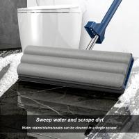 Juego De Mopa De Piso Con Cesta Ampliada Automática Para Limpieza Doméstica Mopa Larga De Microfibra Ecológica Y Sujeción Cuatro Lados - details 6