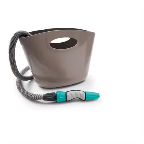 Cesta manguera HOZELOCK c/15m. Extensible + accesorios Aquapop 15 gris - 1