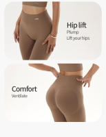 Pantalones De Yoga De Cintura Alta Sin Costuras Para Mujer Pantalones De Running Y Deportes Al Aire Libre Con Levantamiento De Caderas Talla Grande Transpirables - details 10