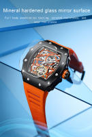 Reloj De Mezquita Para Hombre ONOLA Lujo Moda Automático Completo Cierre De Pulsera Resistente Al Agua Silicona Sin Display Dial Material De Cristal Hardlex - details 7