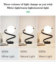 Lámpara De Mesa LED Nórdica Para Iluminación Interior Botón De Encendido Para Dormitorio Sala De Estar Restaurante Decoración De Casa Vidrio Retro - details 2