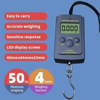 Báscula Digital Miniatura Para Pesca Y Viajes 40kg X 10g Portátil Con Gancho Colgante Escala De Mano Material Plástico - details 5