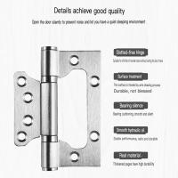 2PCS Juntas De Puerta De Acero Inoxidable De 4 Pulgadas Bisagra Silenciosa Con Rodamientos Engrosados Accesorios De Hardware Para Puertas De Madera Y Ventanas - details 2