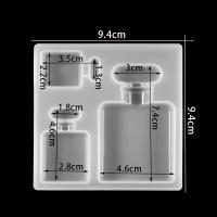 Molde De Llavero Pendiente Para Resina UV Molde De Silicona Para Botella De Perfume Herramienta De Fabricación De Joyería DIY - details 2