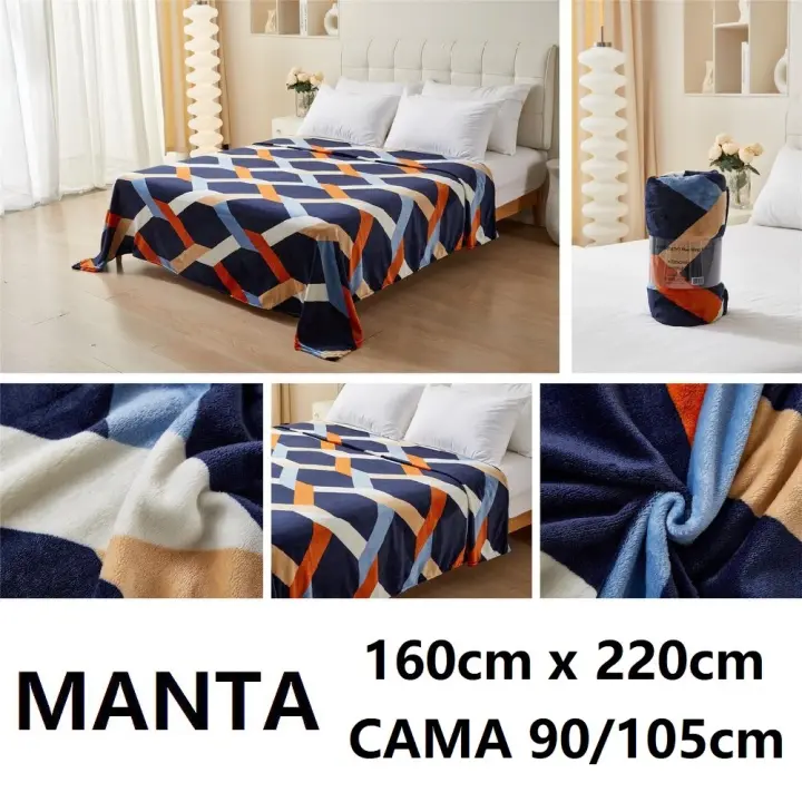 Manta sedalina extra suave estampada,medidas160x220cm para cama de 90cm/105cm, medidas 220x240cm para cama de 135cm/150cm,100% Poliéster,cm,fespu - 1