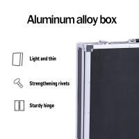 Caja De Herramientas Portátil De Aluminio Con Recubrimiento De Esponja Resistente a Los Impactos Tamaño 30x17x8cm - details 2
