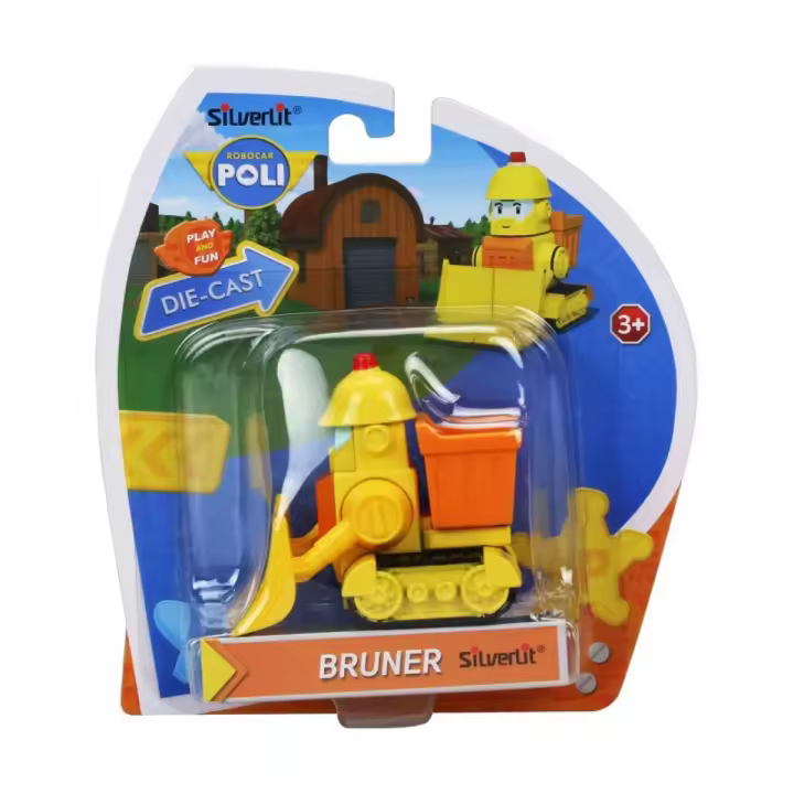ROBOCAR POLI - Vehículo metálico - BRUNER - Coleccionable - Silverlit - Para mayores de 3 años - 1