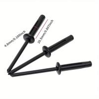 50pcs Tornillos De Ojo De Búho Trifolios En Negro Pintado En Aluminio Para Decoración Y Reparación Del Hogar DIY Tornillo Estrutural De Aleación De Aluminio - details 2