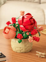 Bloque De Construcción Micro De Rosa Eterna Juguete Asamblea Para Niños Regalo Ornamento De Flor En Maceta Bloque De Plástico ABS Sin Batería Origen China - details 9