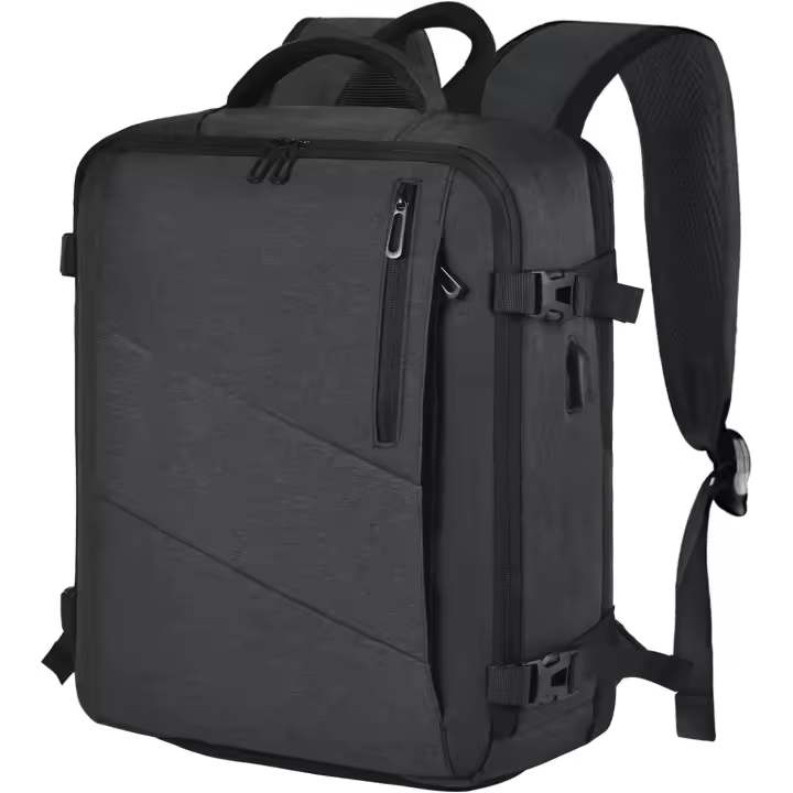 Mochila Viaje Cabina Avion 40x20x25 para Ryanair Maleta Cabin Bag Portátils de Cabina Equipaje de Mano Impermeable Mochileta Compacta Morral para Viajes, Negocios (Gris) - 1