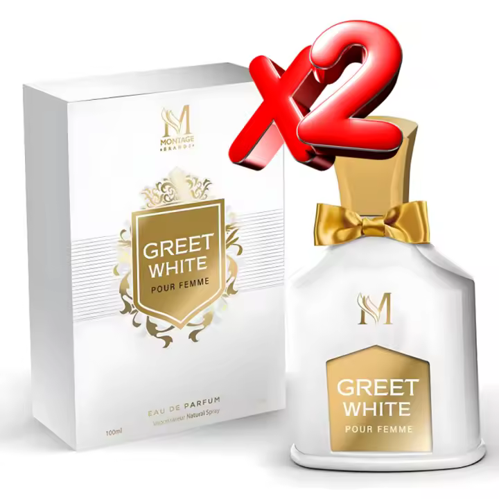 2 UNIDADES Greet White Eau de Parfum pour femme 100ml Montage Brands Fragancia inspirada en otros perfumes Perfume Mujer - 1