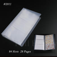 Libro De Almacenamiento Para Uñas Con 80 Ranuras Organizador De Decales Y Fotos Herramienta De Manicura Display Show Shelf - details 9