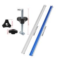JIGHOLE Rastreable De Perfil Doble-Corte 500MM Con Tornillo Y Botón De T Tornillo De Miter Para Carpintería Universal - details 5