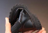 Botas Cortas Para Niños Y Niñas Antideslizantes Cuero Suave Tacón Plano Temporada Otoño E Invierno Moda Primavera Verano - details 18