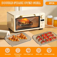 2Pcs Racks Para Air Fryer Horno Deshidratador Asador De Acero Inoxidable Accesorios De Cocina Para Airfryer Vaporizador Herramientas De Cocina - details 1