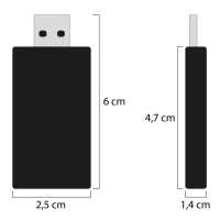 Ociodual Tarjeta de Sonido Externa USB 2 Conectores Mini Jack 3.5mm Panel Volumen Ajustable Silencio Altavoz Micrófono Negro - details 2