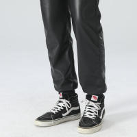 Pantalones De Cuero Para Hombre De Calidad Superior Con Cintura Elástica Pantalones De Motociclista PU Para Bikers - details 5