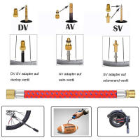 Kit De Herramientas De Reparación De Bicicleta 21Pcs Set Con Adaptador De Tubo De Neumático Inflable Conector De Camión De Béisbol Y Bombín - details 8