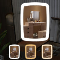 Espejo De Maquillaje LED Plegable Estilo Para Uso En El Vuelo Con Opción De Batería Seca O Carga USB Material ABS+ Vidrio - details 0