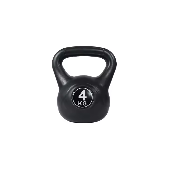 Ozio Fitness Kettlebell Pesa Rusa Explosive 4 Kg con Revestimiento de Vinilo - PVC Recubierta | Asa Superior Suave | Parte Inferior Plana - 1