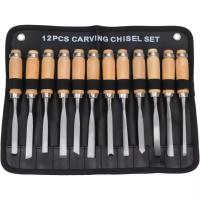 Juego de cinceles manuales para taller Madera, herramienta de gubia para carpintería 12 en 1 - details 0