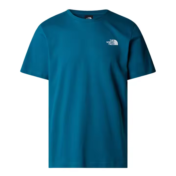 Camiseta azul the north face s/s box nse tee mineral ink/tnf - 1
