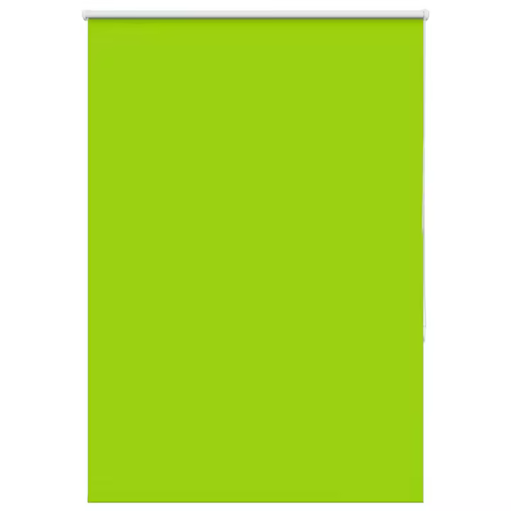 vidaXL Estor Enrollable Opaco hojas verde 105x130cm Tela Ancho 100,7cm - 1
