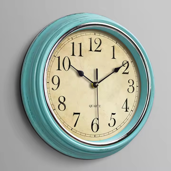 Silent No Tick Ro Retro Reloj de cuarzo Reloj de pared (12 pulgadas) - 1