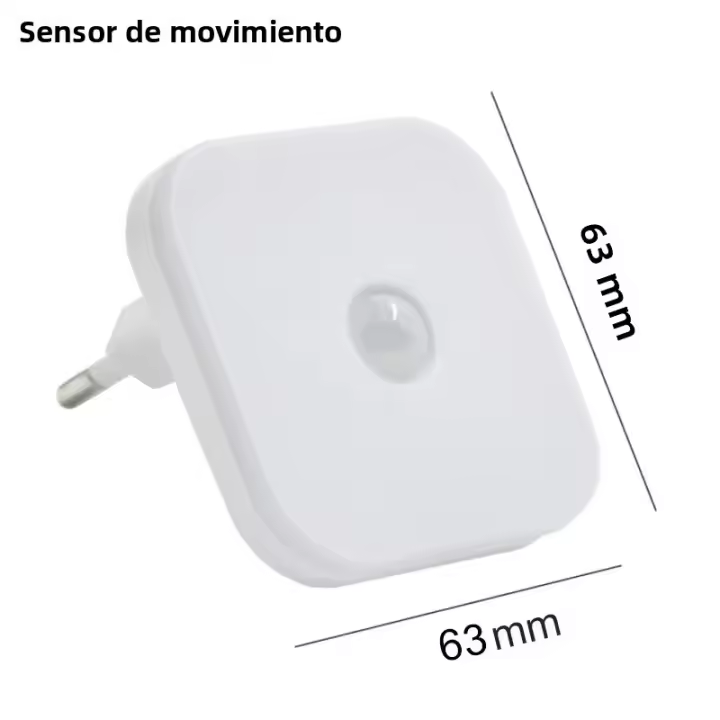 Lámpara Nocturna Con Sensor De Movimiento LED EU Plug Para Habitación Infantil Luz De Noche Inalámbrica Para Lado De La Cama - 1