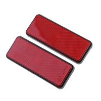 2pcs Reflector Rectangular Reflexivo Para Motocicleta ATV Scooter Moped 4 Wheelers Accesorios Exteriores De Seguridad Vial - details 0