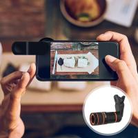 Teléfono zoom compatible para iPhone x 8 7 lente de la cámara del teléfono celular: 8x zoom teleobjetivo universal clip en la lente telescopio monocular para teléfono celular - details 0