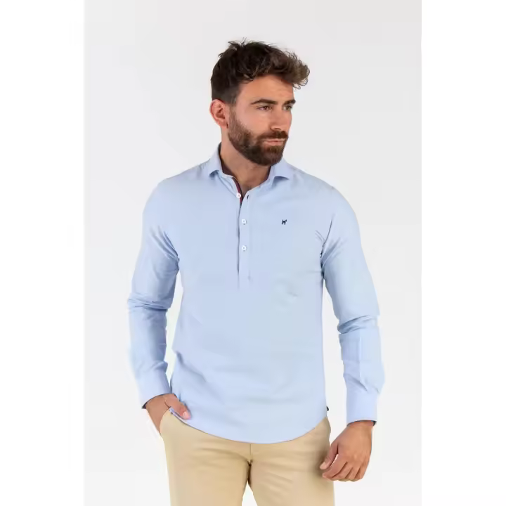 Camisa Polera Oxford Celeste - Williot - Cómoda y Versátil - 1