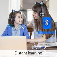 Auriculares para juegos con forma de oreja de gato, iluminación RGB, sonido de 7.1 canales, micrófono, conmutación multimodo, 8-40 horas de duración de la batería, cultivo secundario, juegos. Transpirable, baja latencia - details 9