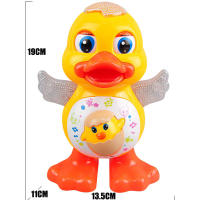 Pato Electrónico Que Danza Con Ojos Parpadeantes Y Luz Flashing Juguete Educativo De Animación Cartoon Divertido Para Niños Regalo - details 7