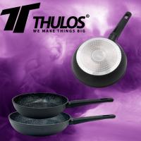 Juego de 2 sartenes de aluminio, tamaños: Ø20, Ø24 cm. Sartenes Revestimiento antiadherente efecto piedra. Aptas para todo tipo de cocinas. THULOS TH-FPS37 ESTORIL - details 1