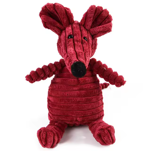 Juguete De Corduroy Para Perros Forma Animal Suave Masticable Y Sonoro Resistente Accesorios Para Mascotas Para Pequeños Y Grandes Perros - 1
