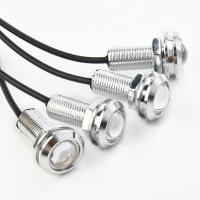 4Pcs Luz LED Azul Para Barco Marina Stern Light Lámpara De Cola Redonda LED Impermeable Plata Luz Marcadora Lateral Underwater Runner - details 5