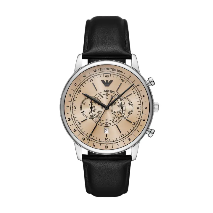 Emporio Armani Reloj LEATHER，BLACK，QUARTZ/CHRONO AR11634 - 1