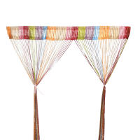 Cortina De Cadena De Perlas 1x2m Cortina De Puerta Con Borlas Divisor De Habitación Decoración De Casa Y Boda Material Plástico Estilo Romano - details 4