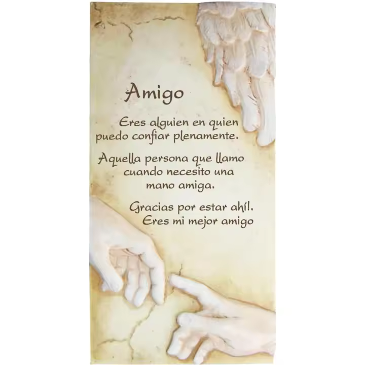 PERGAMINO de Piedra LABRADA con Textos para Ocasiones Especiales, Original Y ECONÓMICO. Especial Amigo - 1