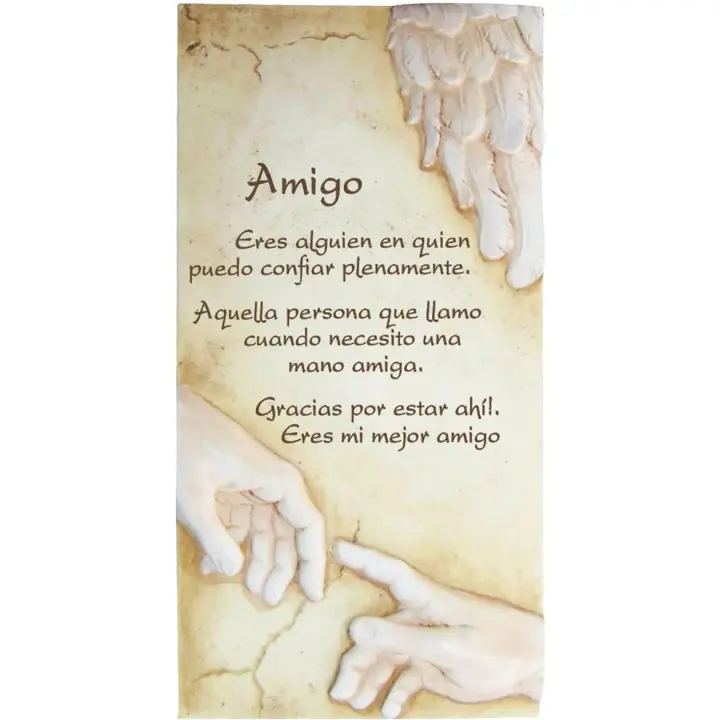 PERGAMINO de Piedra LABRADA con Textos para Ocasiones Especiales, Original Y ECONÓMICO. Especial Amigo - 1
